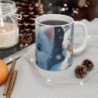 Mug Tasse Chaton Blanc Mignon – Animal Hiver Neige Enfant Adulte