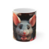 Mug Tasse Souris Mignonne Cartoon – Animal Fleurs Enfant Adulte Nature