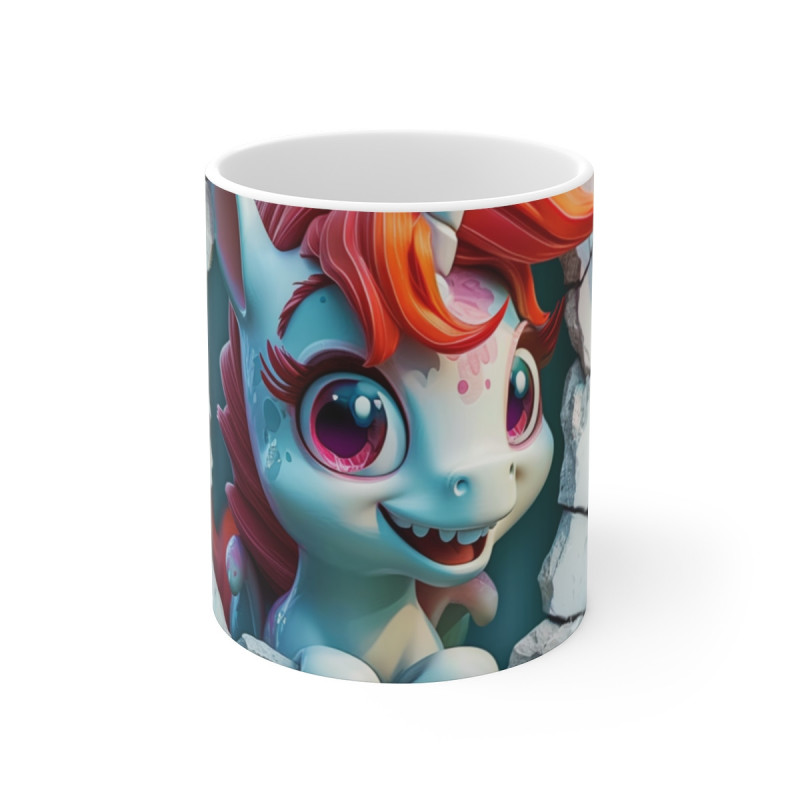 Mug Tasse Licorne Mignonne Cartoon – Fantaisie Fleurs Enfant Adulte