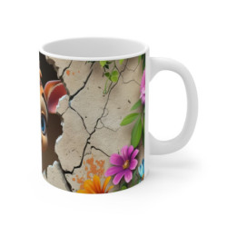 Mug Tasse Antilope Mignonne Cartoon – Animal Forêt Enfant Adulte Fleurs