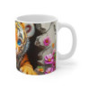Mug Tasse Tigre Mignon Cartoon – Animal Jungle Fleurs Enfant Adulte