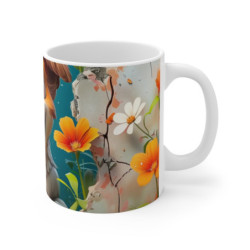 Mug Tasse Chien Mignon Cartoon – Animal Compagnon Fleurs Enfant Adulte