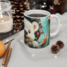 Mug Tasse Ours Polaire Mignon Cartoon – Animal Hiver Fleurs Enfant Adulte