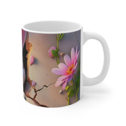 Mug Tasse Lapin Mignon Cartoon – Animal Forêt Fleurs Enfant Adulte