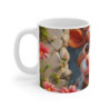 Mug Tasse Vache Mignonne Cartoon – Animal Ferme Fleurs Printemps Enfant Adulte