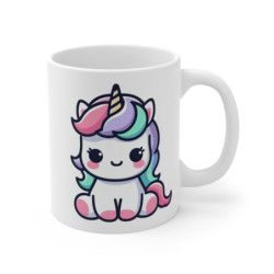 Mug Licorne Bébé Kawaii – Tasse Licorne Mignonne Style Cartoon Pastel pour enfant et adulte