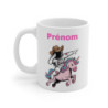 Tasse Astronaute Licorne Personnalisée – Mug Fun avec Prénom, Cosmonaute Cowboy sur Licorne Magique