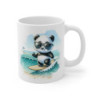 Tasse Panda Surf Été – Mug Panda avec Lunettes de Soleil sur Planche, Vagues Océan Plage Tropicale