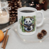 Tasse Panda Mignon Bambou – Mug Panda Assis sur Branche, Décor Cercle Asiatique Nature et Feuillage Zen