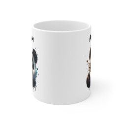 Tasse Panda Drôle Personnalisable – Mug Prénom avec Panda Fou de Café, Design Cartoon Humour et Énergie