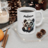 Tasse Panda Drôle Personnalisable – Mug Prénom avec Panda Fou de Café, Design Cartoon Humour et Énergie