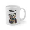 Tasse Panda Personnalisable – Mug Panda Mignon avec Fleurs et Noeud Papillon, Idée Cadeau Originale et Chic