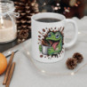 Tasse Grenouille Rigolote – Mug Café Cartoon avec Grenouille Surexcitée et Taches de Café, Cadeau Original Humour Matin