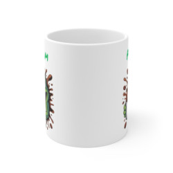 Tasse Grenouille Rigolote Personnalisable – Mug Grenouille Cartoon avec Café, Idée Cadeau Humour pour Accro au Café