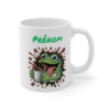 Tasse Grenouille Rigolote Personnalisable – Mug Grenouille Cartoon avec Café, Idée Cadeau Humour pour Accro au Café