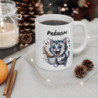 Tasse Chat Rigolo Personnalisable – Mug Chaton Énergique avec Café, Cadeau Humour pour Amoureux des Chats