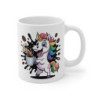 Tasse Licorne Amusante – Mug Licorne Rigolote avec Café Débordant, Cadeau Fun et Coloré