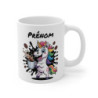 Tasse Licorne Personnalisée avec Prénom – Mug Drôle Caféine Licorne Arc-en-Ciel pour Fille ou Femme