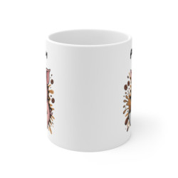 Tasse Cochon Personnalisée avec Prénom – Mug Drôle Cochon Rose pour Amateurs de Café, Femme, Homme ou Enfant
