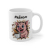 Tasse Cochon Personnalisée avec Prénom – Mug Drôle Cochon Rose pour Amateurs de Café, Femme, Homme ou Enfant