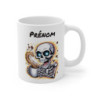 Tasse Squelette Personnalisée avec Prénom – Mug Crâne Café Drôle pour Amateur d’Horreur ou d’Humour Noir