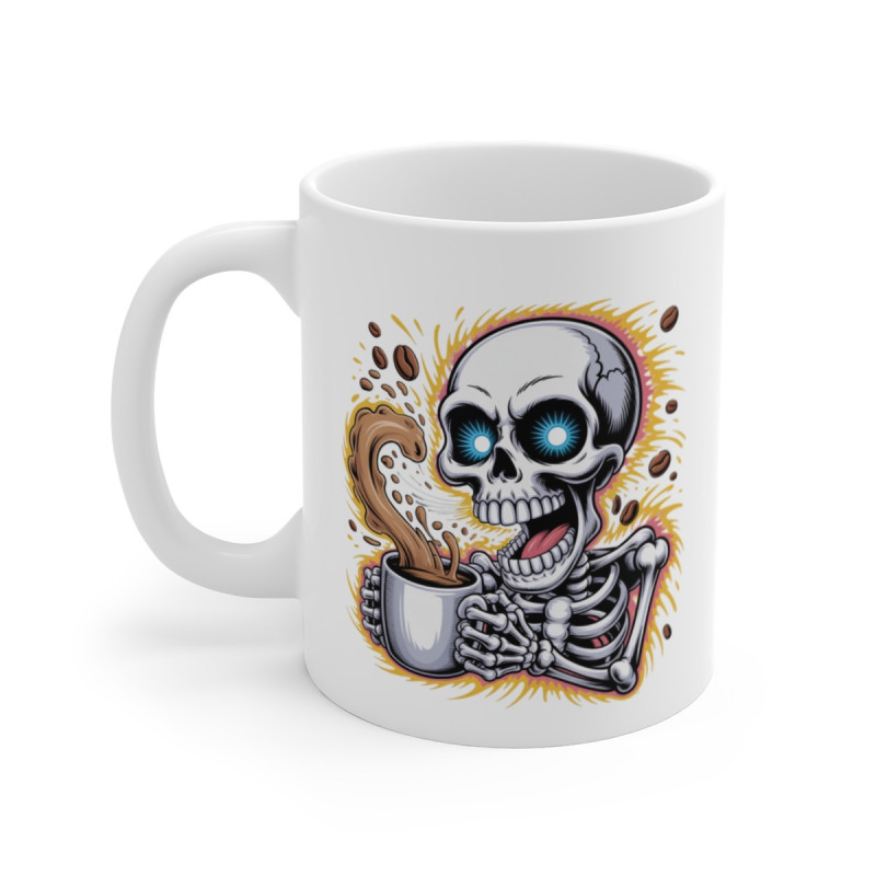 Tasse Squelette Drôle – Mug Crâne Café Éclaté pour Amateur d’Horreur ou d’Humour Noir
