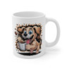 Tasse Chien Drôle – Mug Café avec Chien Énergique, Idée Cadeau Originale pour Amateurs de Chiens