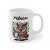 Tasse Hibou Personnalisée avec Prénom – Mug Drôle Café Chouette pour Femme, Homme ou Enfant