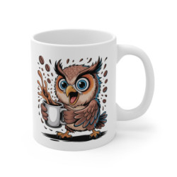 Tasse Hibou Drôle – Mug Café Chouette Rigolote pour Femme, Homme ou Enfant