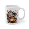Tasse Poule Drôle – Mug Rigolo avec Poule Énergique et Café Débordant, Idée Cadeau Fun