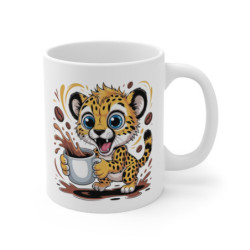 Tasse Guépard Drôle pour Café – Mug Jungle Animal Cartoon pour Enfant, Femme ou Homme