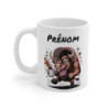 Tasse Taureau Personnalisée avec Prénom – Mug Café Animal Fort et Drôle pour Homme, Femme, Enfant