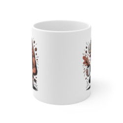 Tasse Taureau Drôle – Mug Café Animal Fort et Énergique pour Homme, Femme, Collègue ou Ami