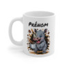 Tasse Rhinocéros Personnalisée avec Prénom – Mug Café Drôle Rhino pour Homme, Femme ou Enfant