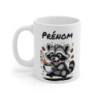 Tasse Raton Laveur Personnalisée avec Prénom – Mug Drôle Café Raccoon pour Femme, Homme ou Enfant