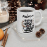 Tasse Raton Laveur Personnalisée avec Prénom – Mug Drôle Café Raccoon pour Femme, Homme ou Enfant