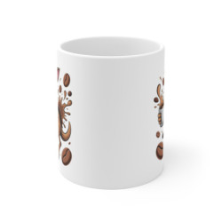 Tasse Kangourou Drôle – Mug Café Amusant avec Dessin de Kangourou pour Femme, Homme ou Enfant