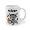 Tasse Âne Personnalisée avec Prénom – Mug Drôle Animal Café pour Femme, Homme ou Enfant