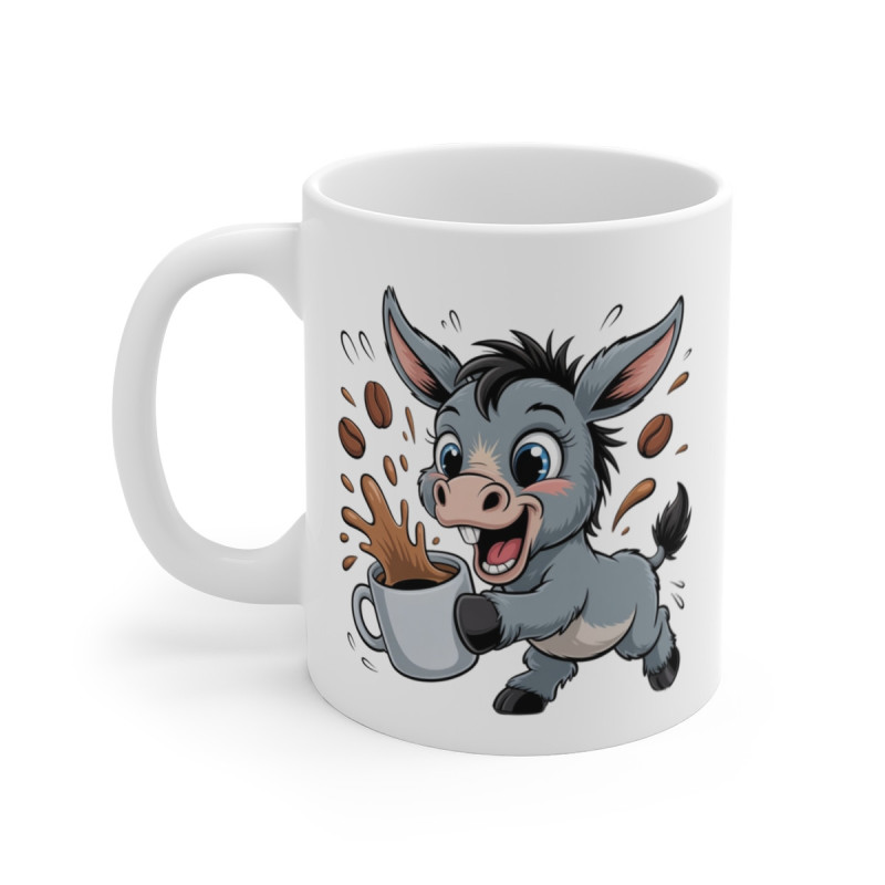 Tasse Âne Drôle – Mug Café avec Âne Cartoon Rigolo pour Femme, Homme ou Enfant
