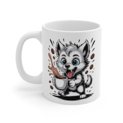Tasse Loup Blanc Mignon –...
