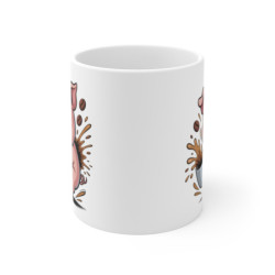 Tasse Cochon Mignon – Mug Café Rigolo avec Cochon Dessin Animé – Cadeau Animal Humour