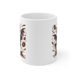Mug Chauve-Souris Rigolote Tasse Café Dynamique avec Illustration – Idée Cadeau Fun pour Amateurs d’Animaux