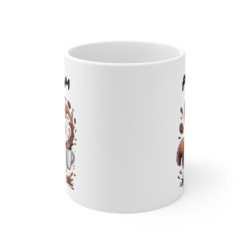 Mug Écureuil Rigolo Personnalisable – Tasse Café Animaux Mignons avec Prénom – Cadeau Original