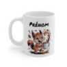 Mug Écureuil Rigolo Personnalisable – Tasse Café Animaux Mignons avec Prénom – Cadeau Original