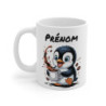 Mug Pingouin Personnalisé – Tasse Hivernale Mignonne avec Prénom – Cadeau Original