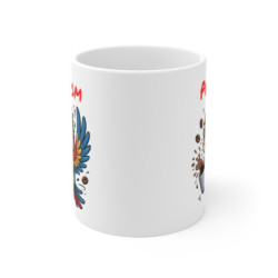 Mug Perroquet Personnalisé – Tasse Café Tropicale et Colorée avec Prénom – Cadeau Original