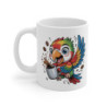 Mug Perroquet Tropical – Tasse Café Énergique et Colorée – Cadeau Original pour Amateurs d’Oiseaux Exotiques