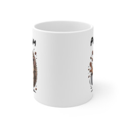 Mug Hérisson Personnalisé – Tasse Café Mignonne et Énergique avec Prénom – Cadeau Original