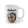 Mug Hérisson Personnalisé – Tasse Café Mignonne et Énergique avec Prénom – Cadeau Original