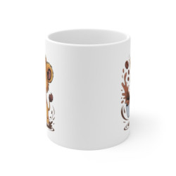 Mug Lionceau Rigolo – Tasse Café Débordante d'Énergie – Cadeau Original pour Amoureux des Félins